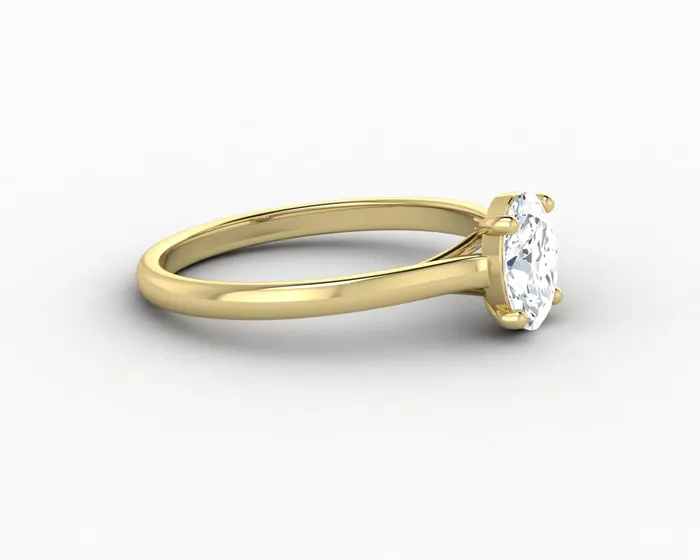 Nora 08 Ct Solitaire Oval Cut Engagement Ring Sapheena Jewelry Rings