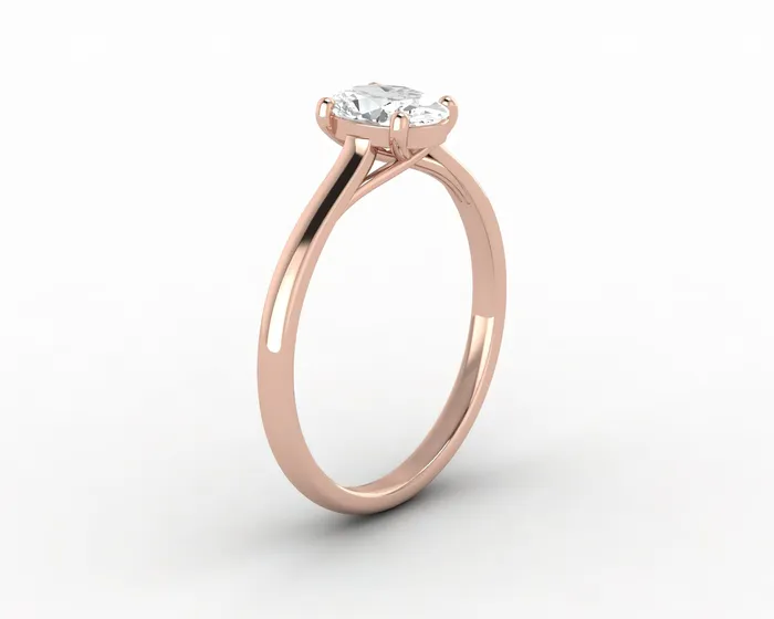Nora 08 Ct Solitaire Oval Cut Engagement Ring Sapheena Jewelry Rings