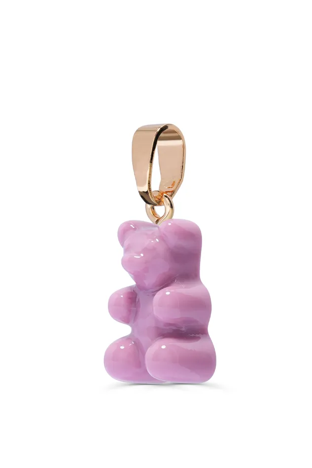 Nostalgia Bear Classic connector Mauve Pink Crystal Haze Jewelry Rings
