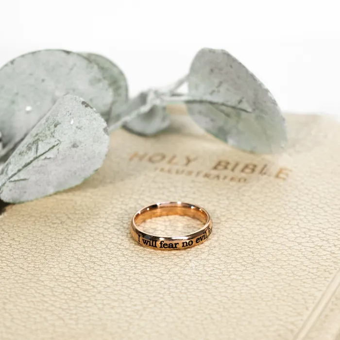 Rings Forever Truth I Will Fear No Evil Ring