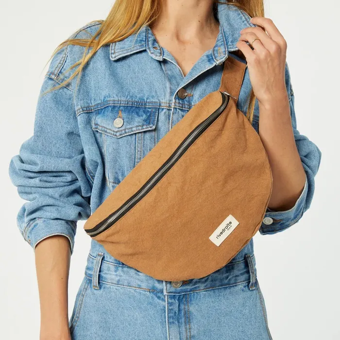 Rivedroite XL Custine Belt Bag brown leaf Rivedroite Necklaces