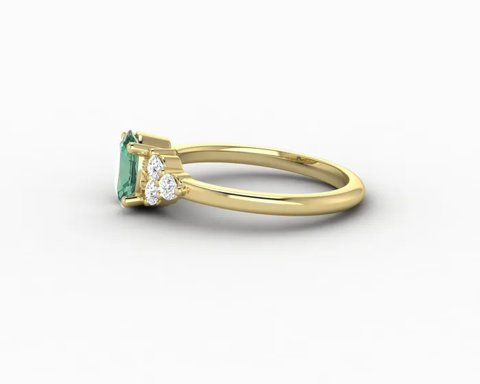 Sapheena Jewelry Earrings Astrid 10 Ct Oval Cut Natural Green Sapphire