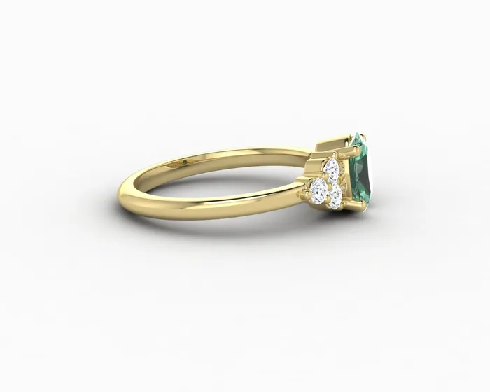 Sapheena Jewelry Earrings Astrid 10 Ct Oval Cut Natural Green Sapphire