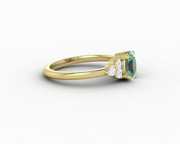 Sapheena Jewelry Earrings Astrid 10 Ct Oval Cut Natural Green Sapphire