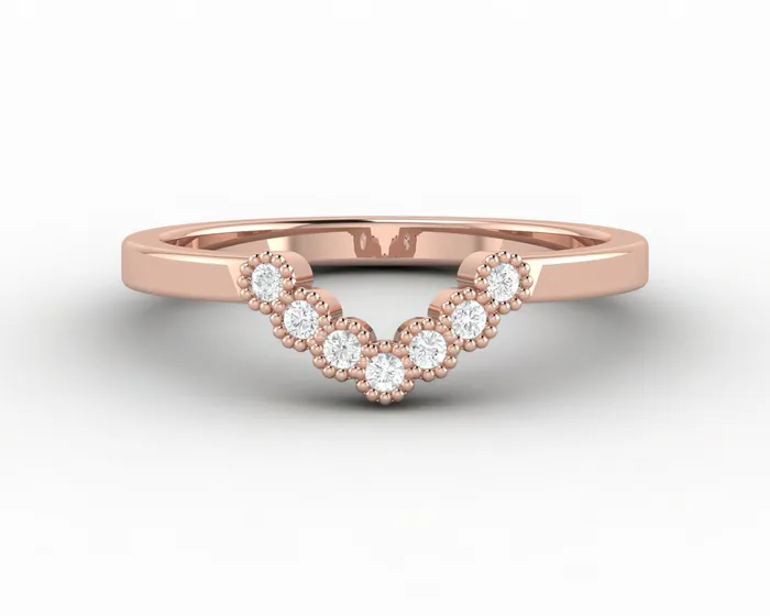 Sapheena Jewelry Rings Jolene 112 Ct Curved Wedding Band