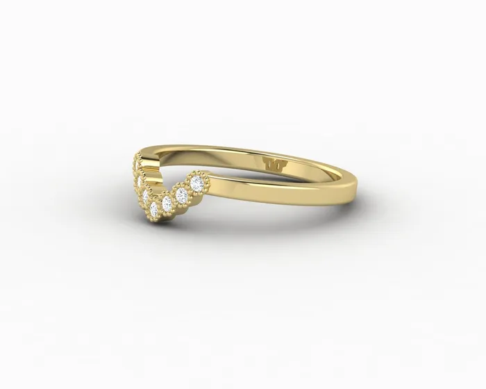 Sapheena Jewelry Rings Jolene 112 Ct Curved Wedding Band