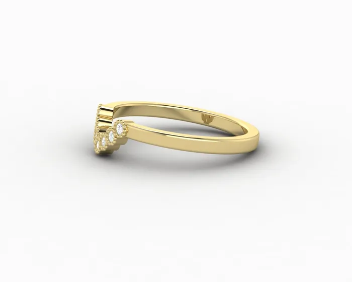 Sapheena Jewelry Rings Jolene 112 Ct Curved Wedding Band
