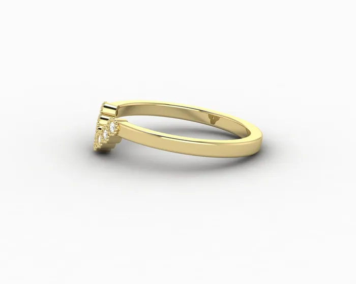 Sapheena Jewelry Rings Jolene 112 Ct Curved Wedding Band