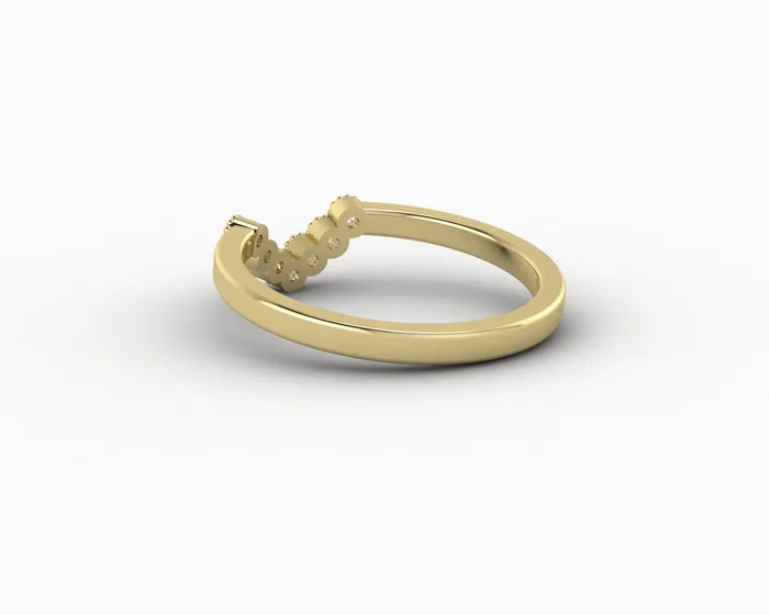 Sapheena Jewelry Rings Jolene 112 Ct Curved Wedding Band