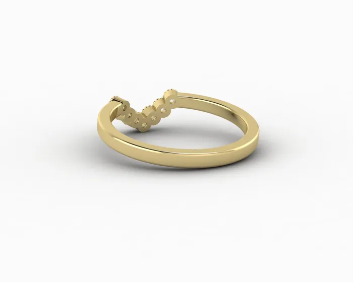 Sapheena Jewelry Rings Jolene 112 Ct Curved Wedding Band