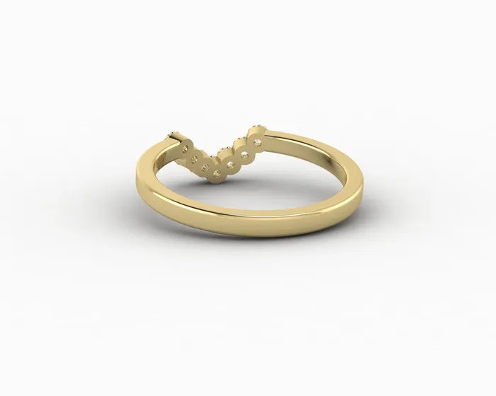 Sapheena Jewelry Rings Jolene 112 Ct Curved Wedding Band