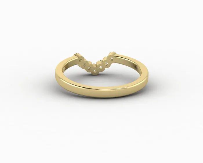 Sapheena Jewelry Rings Jolene 112 Ct Curved Wedding Band