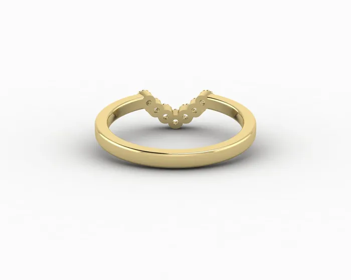 Sapheena Jewelry Rings Jolene 112 Ct Curved Wedding Band
