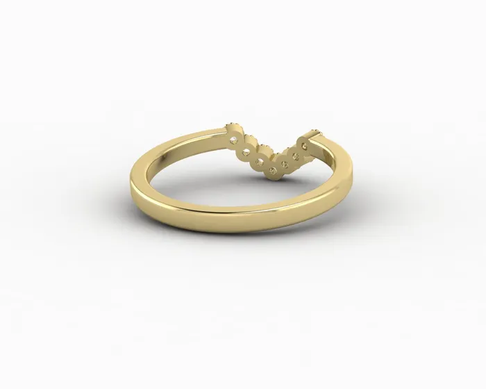 Sapheena Jewelry Rings Jolene 112 Ct Curved Wedding Band
