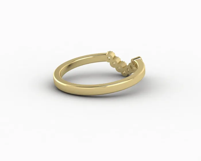 Sapheena Jewelry Rings Jolene 112 Ct Curved Wedding Band