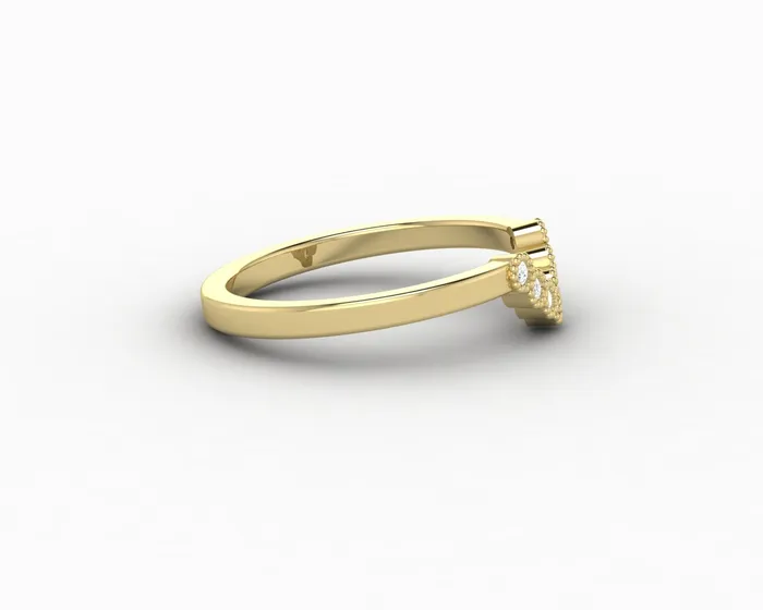 Sapheena Jewelry Rings Jolene 112 Ct Curved Wedding Band