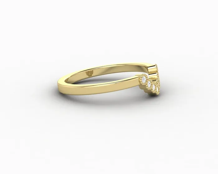 Sapheena Jewelry Rings Jolene 112 Ct Curved Wedding Band