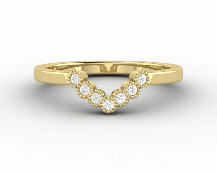 Sapheena Jewelry Rings Jolene 112 Ct Curved Wedding Band