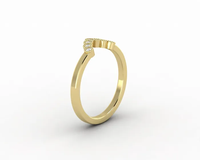 Sapheena Jewelry Rings Jolene 112 Ct Curved Wedding Band