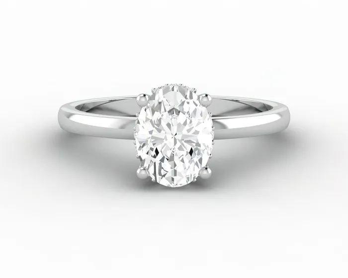 Sapheena Jewelry Rings Luce 10 Ct Oval Cut Engagement Ring