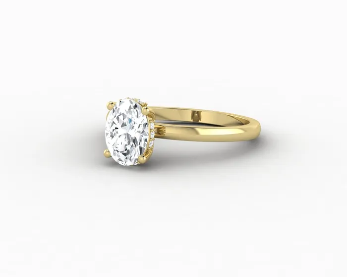 Sapheena Jewelry Rings Luce 10 Ct Oval Cut Engagement Ring