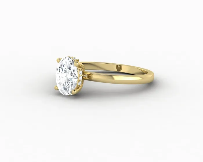 Sapheena Jewelry Rings Luce 10 Ct Oval Cut Engagement Ring