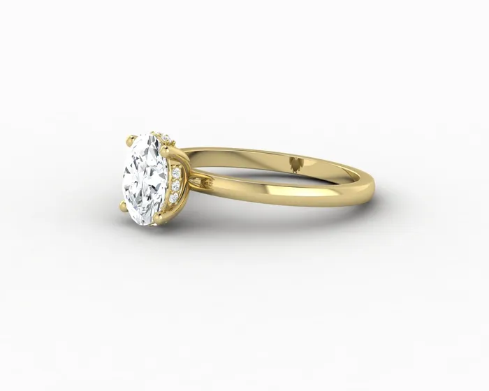 Sapheena Jewelry Rings Luce 10 Ct Oval Cut Engagement Ring