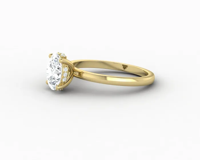 Sapheena Jewelry Rings Luce 10 Ct Oval Cut Engagement Ring
