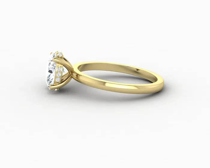 Sapheena Jewelry Rings Luce 10 Ct Oval Cut Engagement Ring