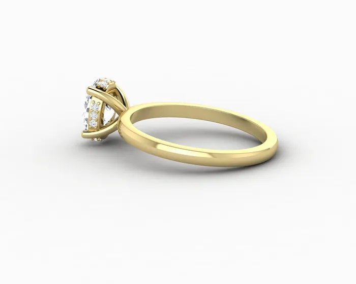 Sapheena Jewelry Rings Luce 10 Ct Oval Cut Engagement Ring