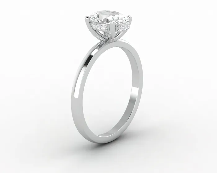 Sapheena Jewelry Rings Luce 10 Ct Oval Cut Engagement Ring