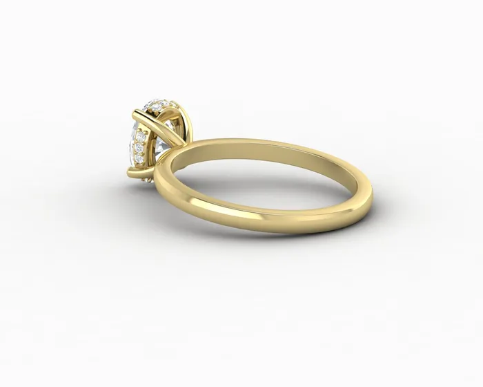 Sapheena Jewelry Rings Luce 10 Ct Oval Cut Engagement Ring