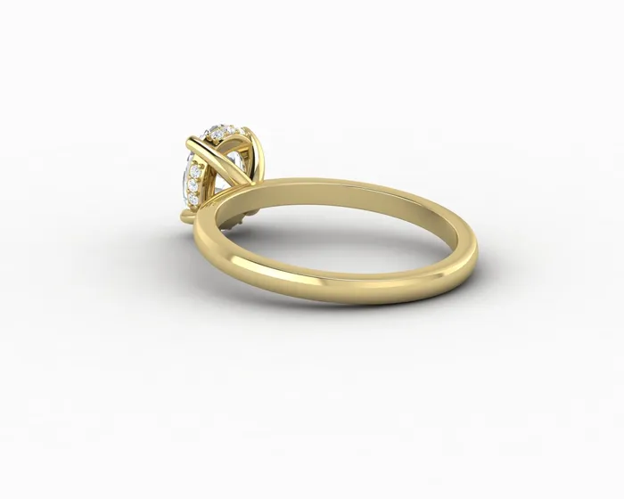 Sapheena Jewelry Rings Luce 10 Ct Oval Cut Engagement Ring