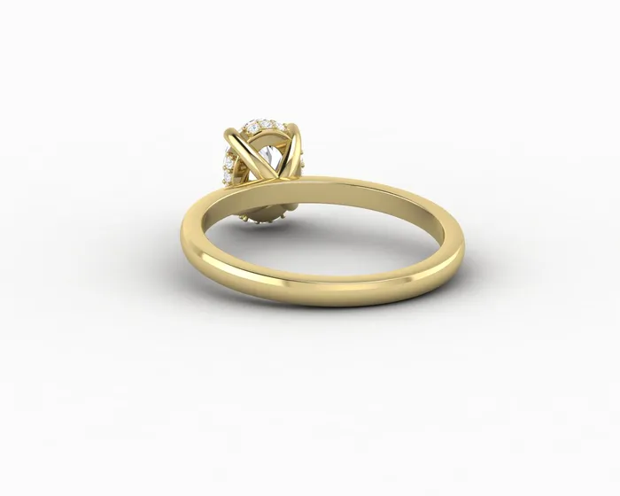 Sapheena Jewelry Rings Luce 10 Ct Oval Cut Engagement Ring