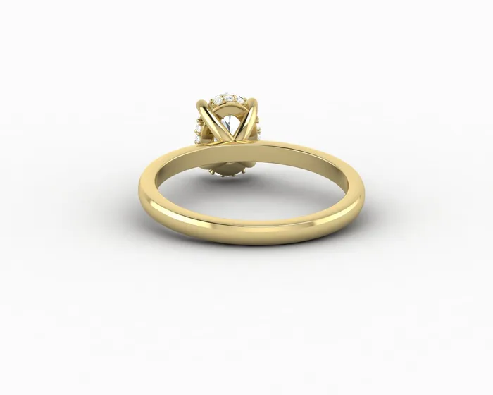 Sapheena Jewelry Rings Luce 10 Ct Oval Cut Engagement Ring