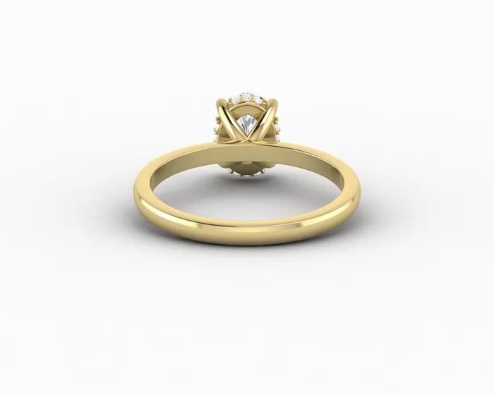 Sapheena Jewelry Rings Luce 10 Ct Oval Cut Engagement Ring
