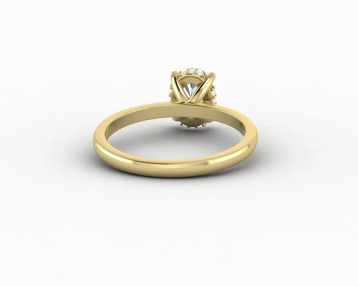 Sapheena Jewelry Rings Luce 10 Ct Oval Cut Engagement Ring