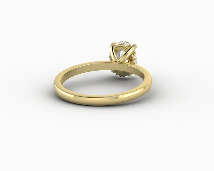 Sapheena Jewelry Rings Luce 10 Ct Oval Cut Engagement Ring