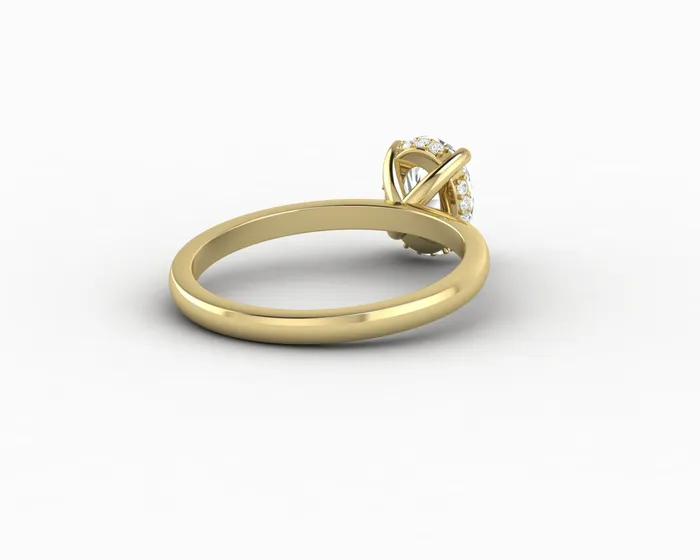 Sapheena Jewelry Rings Luce 10 Ct Oval Cut Engagement Ring