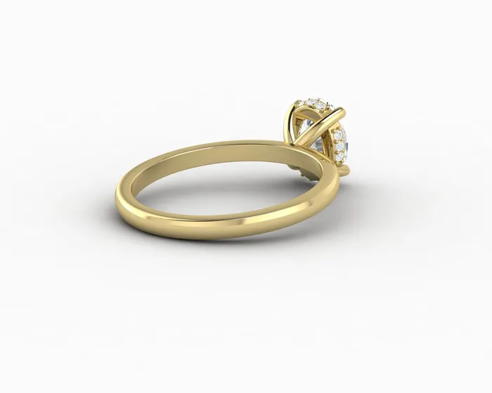 Sapheena Jewelry Rings Luce 10 Ct Oval Cut Engagement Ring
