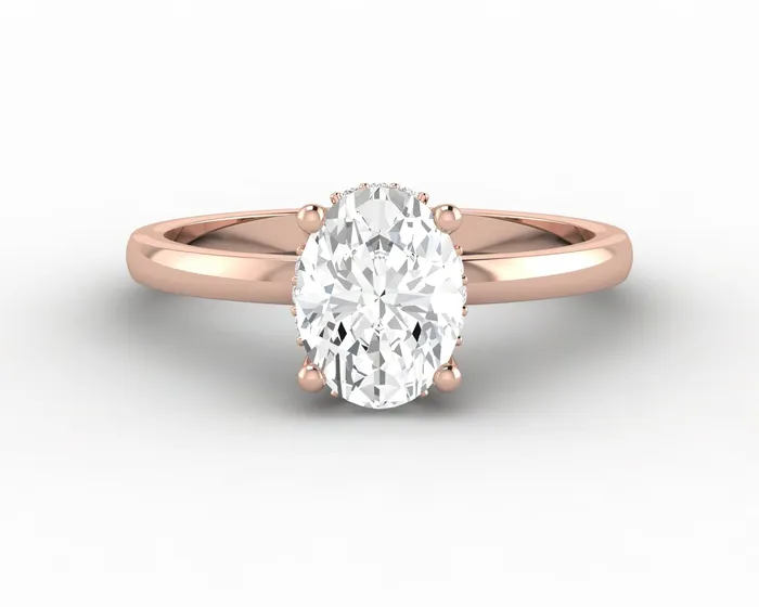 Sapheena Jewelry Rings Luce 10 Ct Oval Cut Engagement Ring