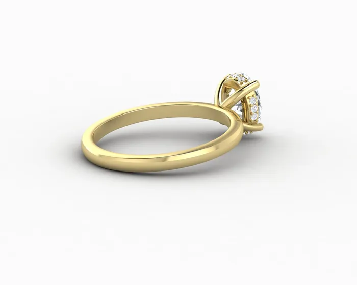 Sapheena Jewelry Rings Luce 10 Ct Oval Cut Engagement Ring