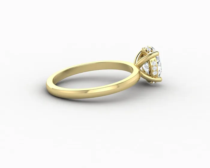 Sapheena Jewelry Rings Luce 10 Ct Oval Cut Engagement Ring