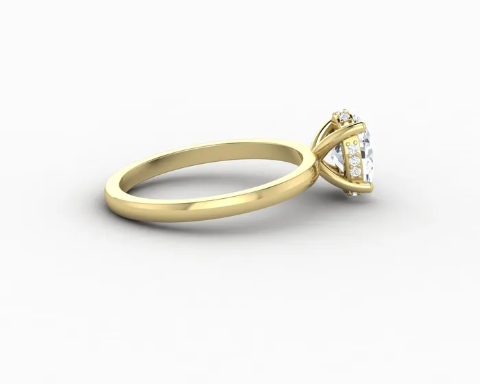 Sapheena Jewelry Rings Luce 10 Ct Oval Cut Engagement Ring