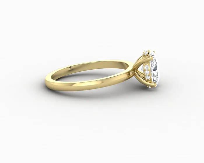 Sapheena Jewelry Rings Luce 10 Ct Oval Cut Engagement Ring