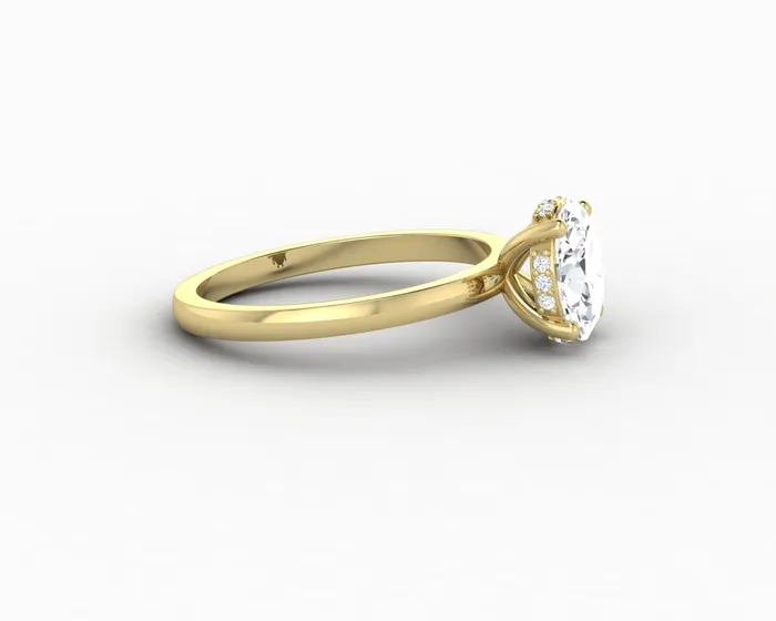 Sapheena Jewelry Rings Luce 10 Ct Oval Cut Engagement Ring