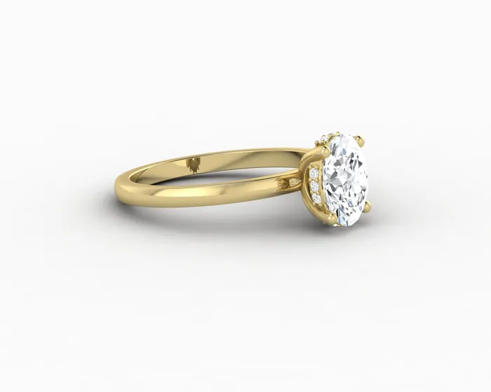 Sapheena Jewelry Rings Luce 10 Ct Oval Cut Engagement Ring