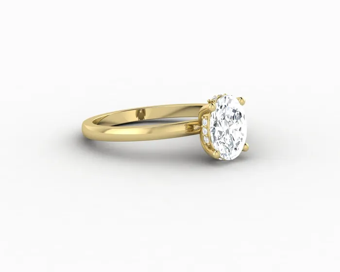 Sapheena Jewelry Rings Luce 10 Ct Oval Cut Engagement Ring