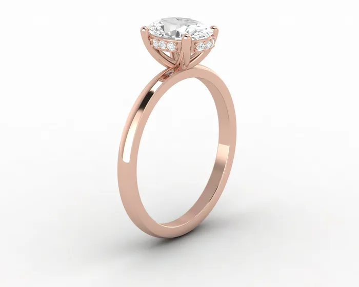 Sapheena Jewelry Rings Luce 10 Ct Oval Cut Engagement Ring