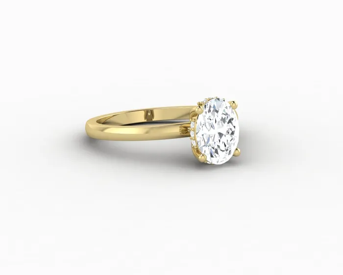 Sapheena Jewelry Rings Luce 10 Ct Oval Cut Engagement Ring